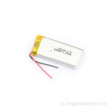 도매 3.7V 공칭 전압 630mAh